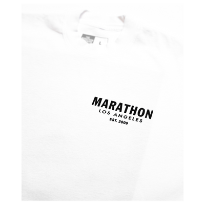 Grams & Gold Chains (Photo) T-shirt - White/Black-The Marathon Clothing