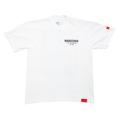 Grams & Gold Chains (Photo) T-shirt - White/Black-The Marathon Clothing