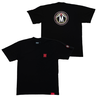 TMC Established Seal T-shirt - Black/Red-The Marathon Clothing