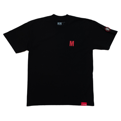 TMC Established Seal T-shirt - Black/Red-The Marathon Clothing