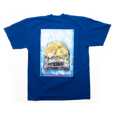Grams & Gold Chains (Artwork) T-shirt - Royal-The Marathon Clothing