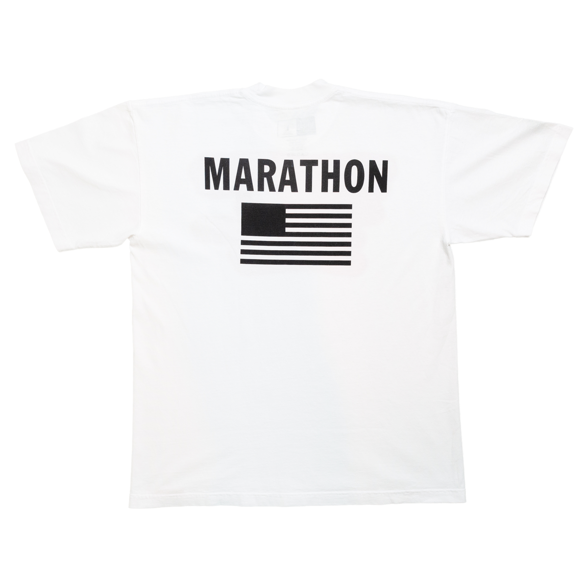 TMC Color Block Flag T-shirt - White/Black-The Marathon Clothing