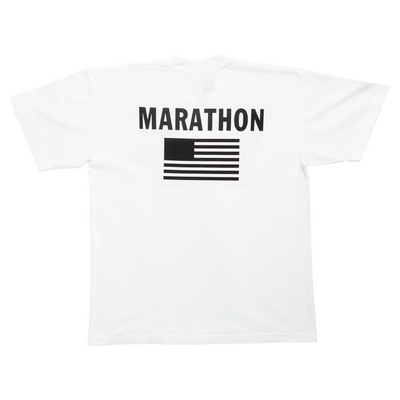 TMC Color Block Flag T-shirt - White/Black-The Marathon Clothing