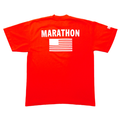 TMC Color Block Flag T-shirt - Red/White-The Marathon Clothing