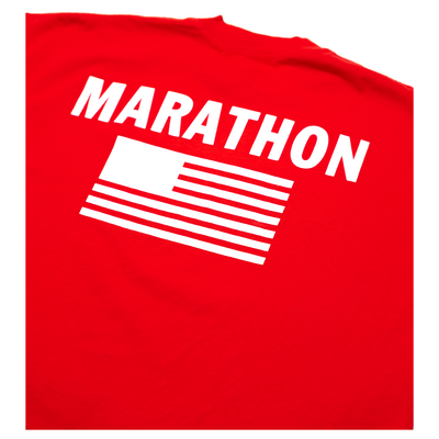 TMC Color Block Flag T-shirt - Red/White-The Marathon Clothing