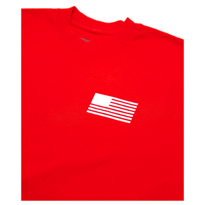 TMC Color Block Flag T-shirt - Red/White-The Marathon Clothing