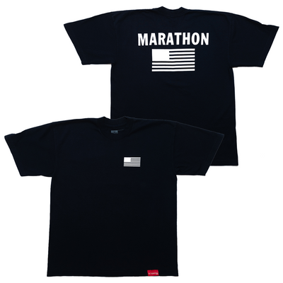 TMC Color Block Flag T-shirt - Navy/White-The Marathon Clothing