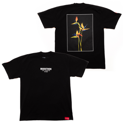 Birds of Paradise T-shirt - Black-The Marathon Clothing
