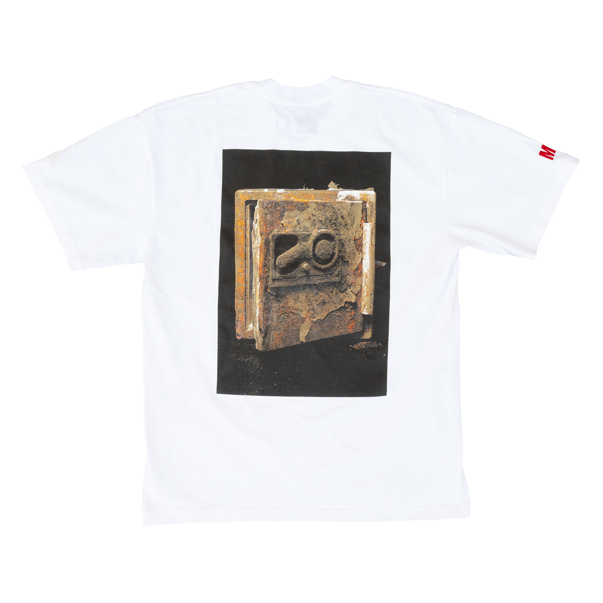 Rusted Safe (Photo) T-shirt - White-The Marathon Clothing