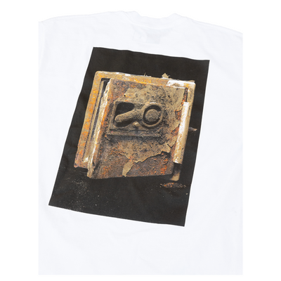 Rusted Safe (Photo) T-shirt - White-The Marathon Clothing