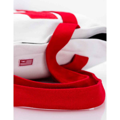 The Marathon Tote Bag - White / Red