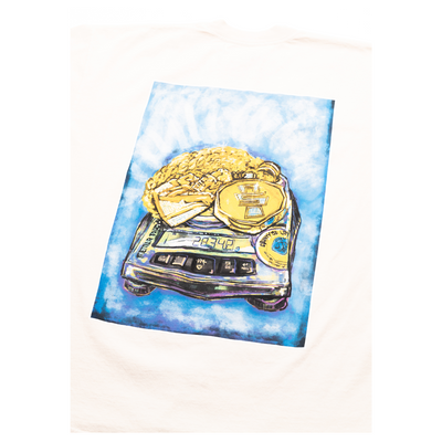 Grams & Gold Chains (Artwork) T-shirt - Off White-The Marathon Clothing
