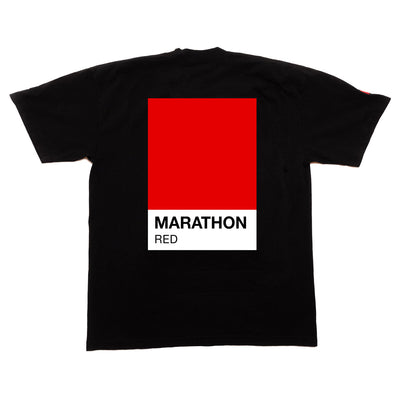 Marathon Red Pantone T-shirt - Black
