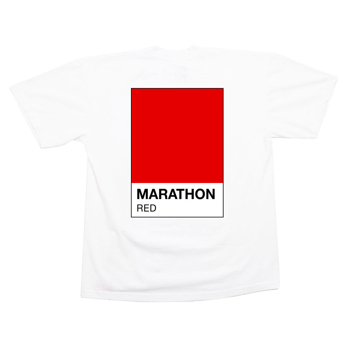 Marathon Red Pantone T-shirt - White