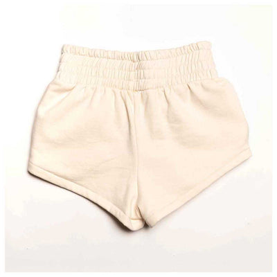 Marathon Womens Boxer Fleece Shorts - Natural