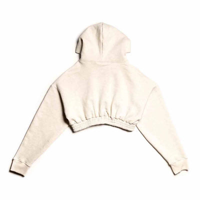 Marathon Womens Crop Hoodie - Ash Grey