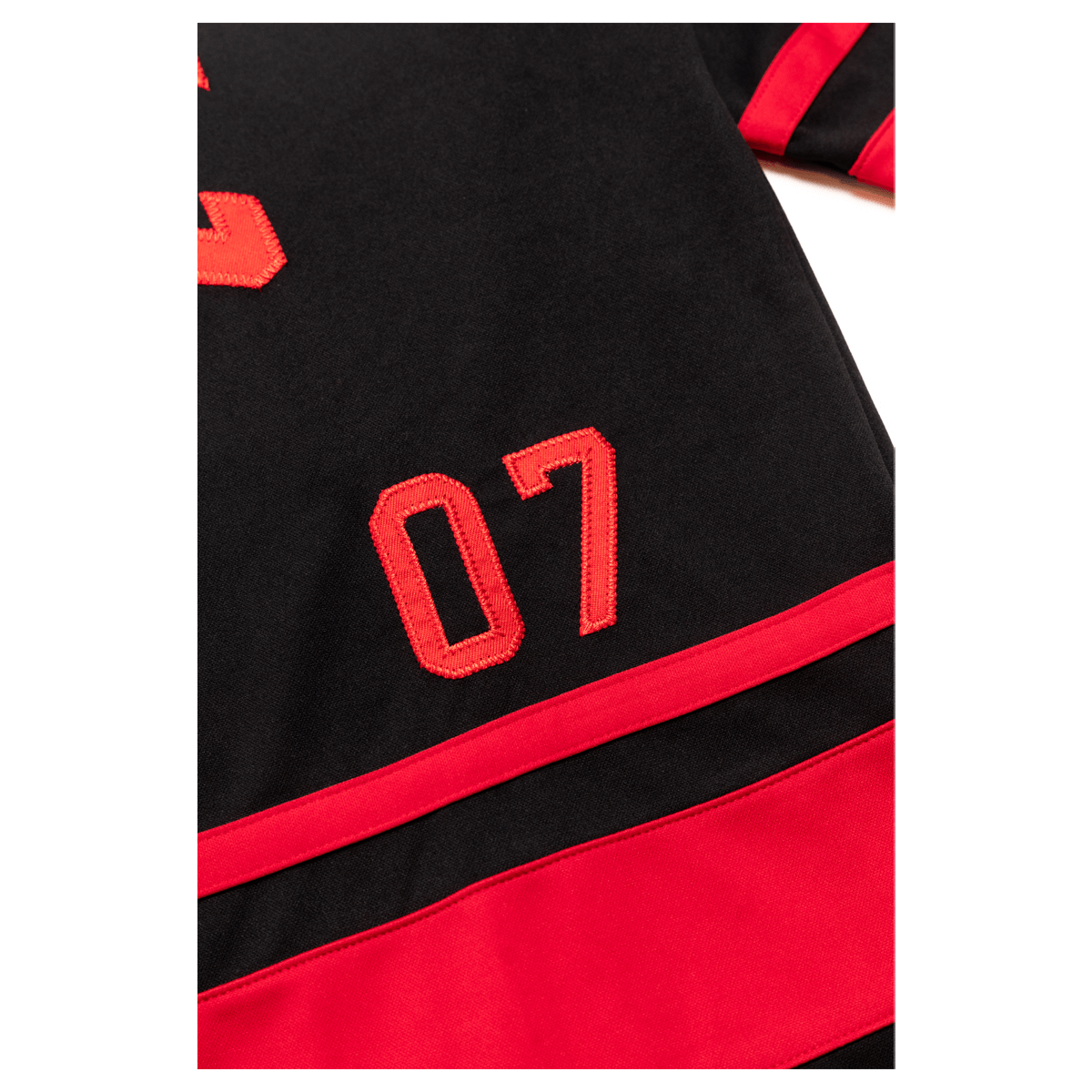TMC Hockey Jersey - Black/Red-The Marathon Clothing