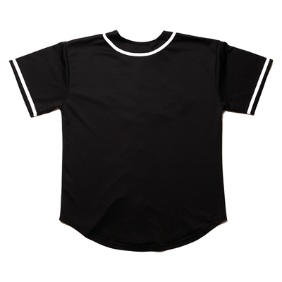 Crenshaw Baseball Jersey - Black-The Marathon Clothing