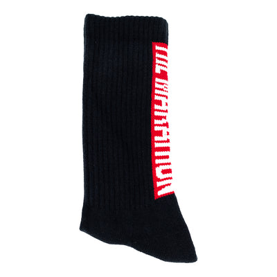 Marathon Bar Sock - Black/Red