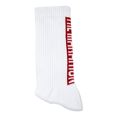 Marathon Bar Sock - White/Red