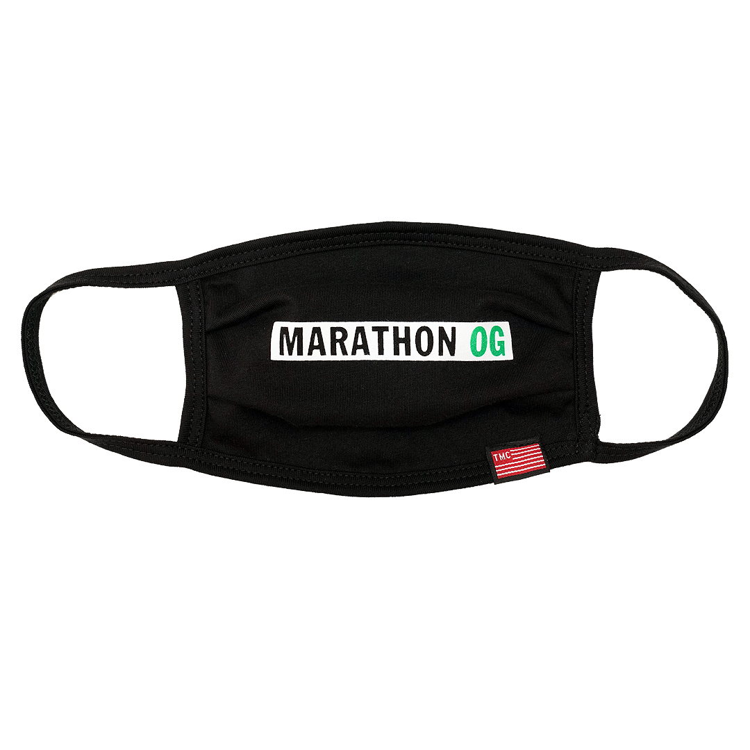Marathon OG Face Mask - Black-The Marathon Clothing