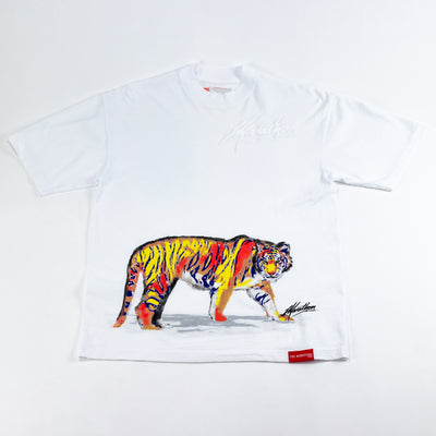Marathon Painted Tiger T-shirt - White