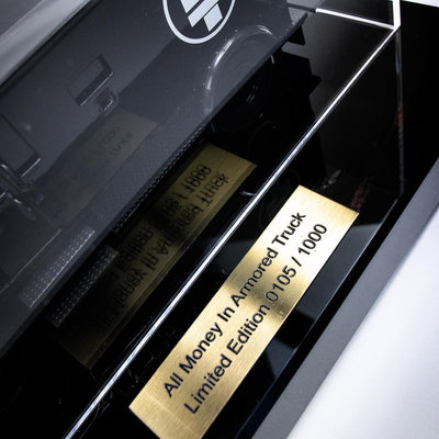 Limited Edition All Money In Armored Truck - Plaque
