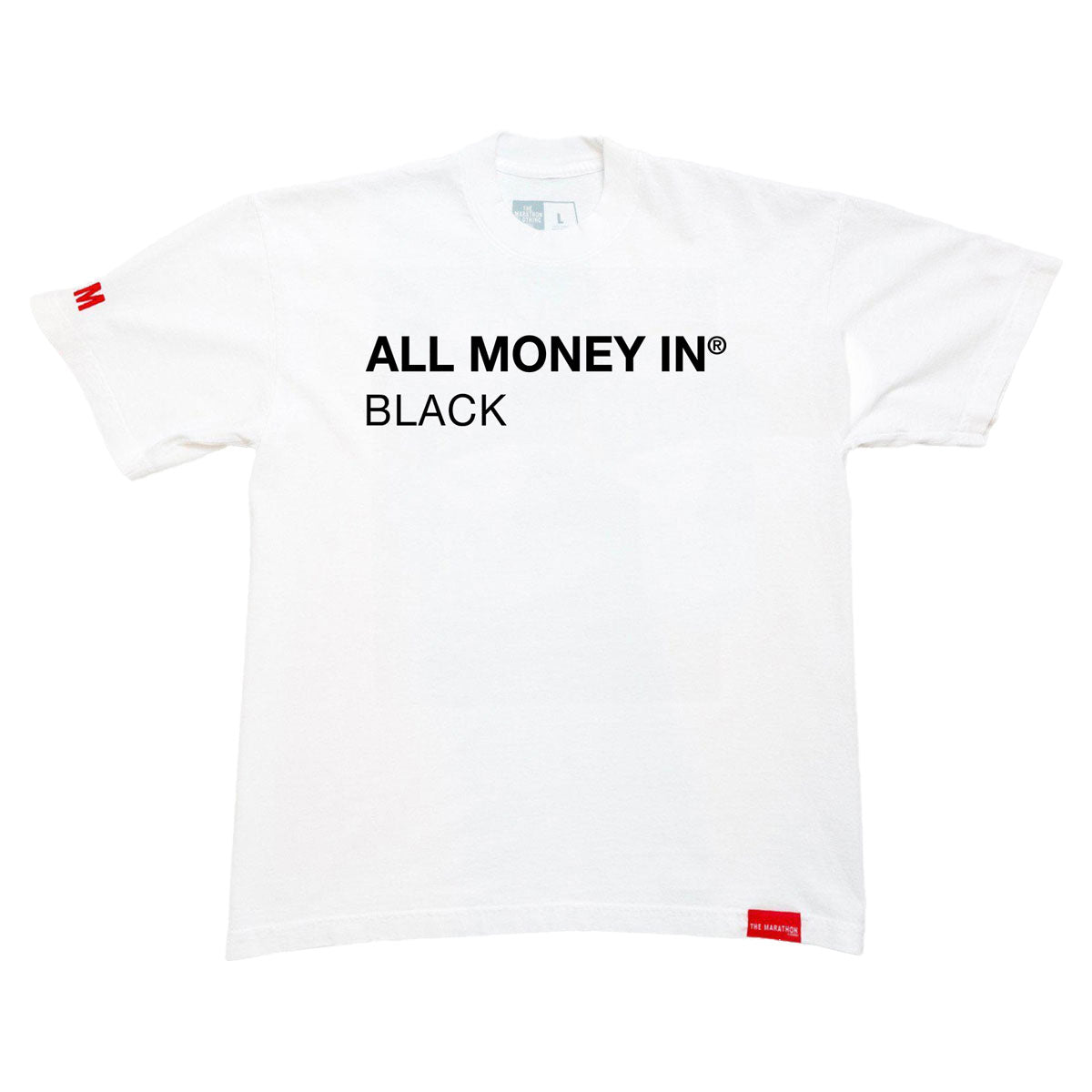 All Money In Black Pantone T-shirt - White