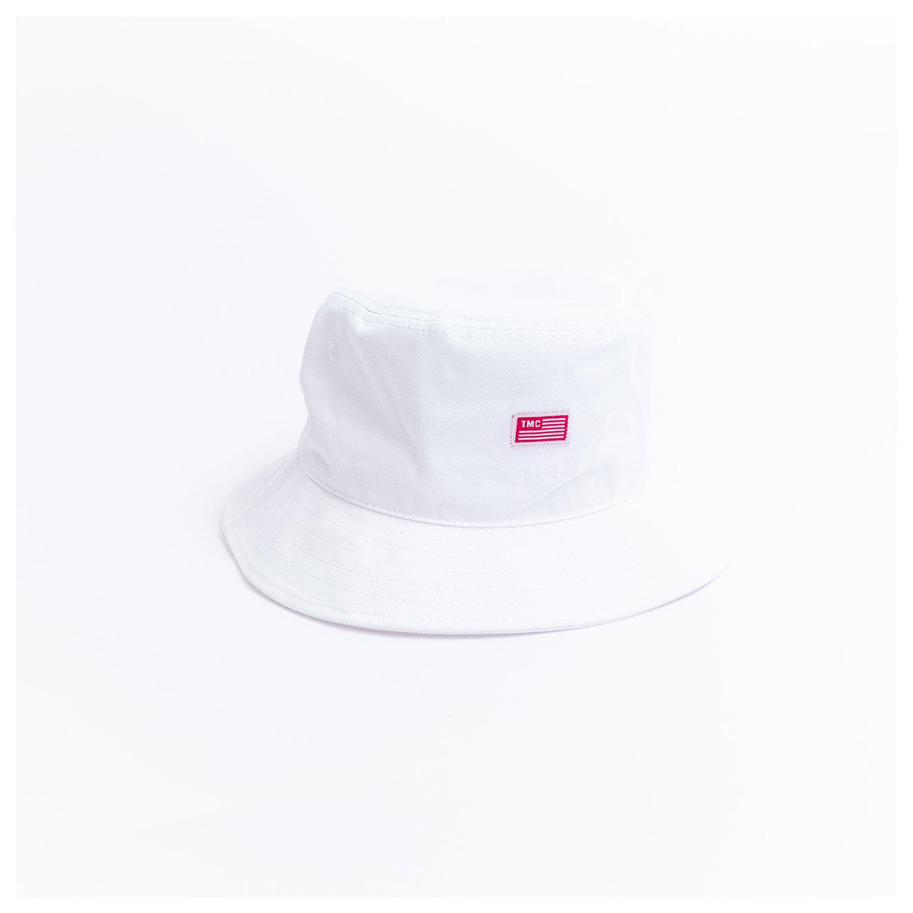 TMC Flag Bucket Hat - White-The Marathon Clothing