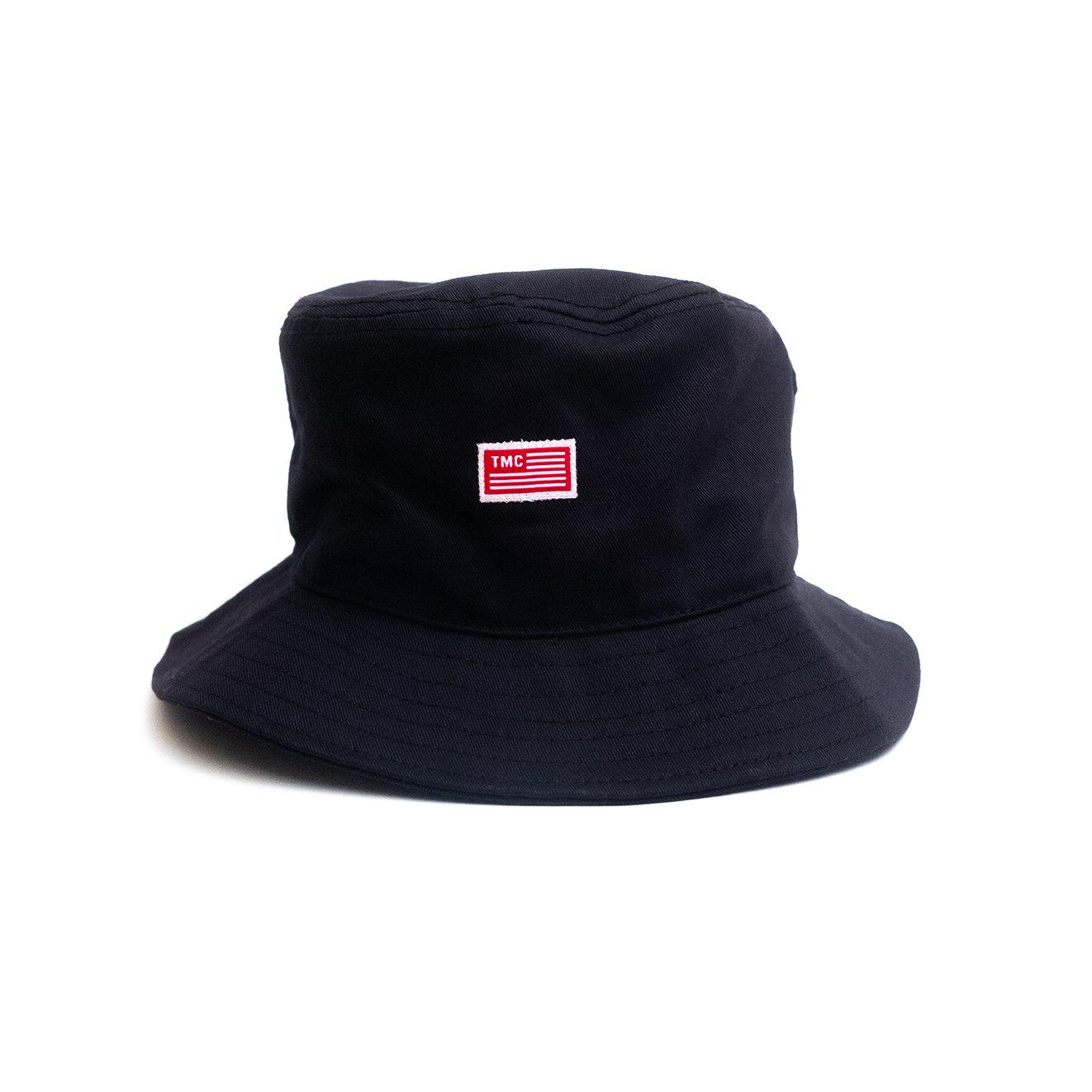 TMC Flag Bucket Hat - Black-The Marathon Clothing