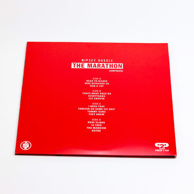 Nipsey Hussle The Marathon Continues Vinyl Record Back