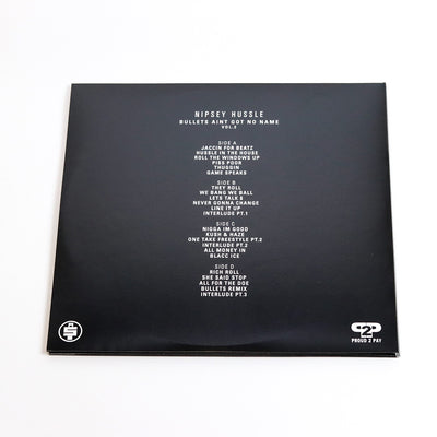 Nipsey Hussle Bullets Aint Got No Name Vol. 2 Vinyl Back