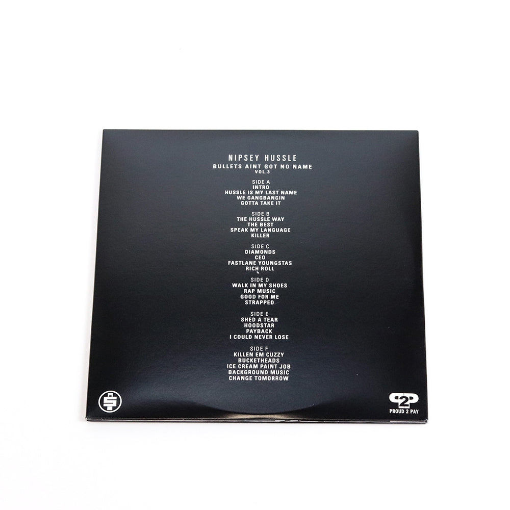Nipsey Hussle Bullets Aint Got No Name Vol. 3 Vinyl Back