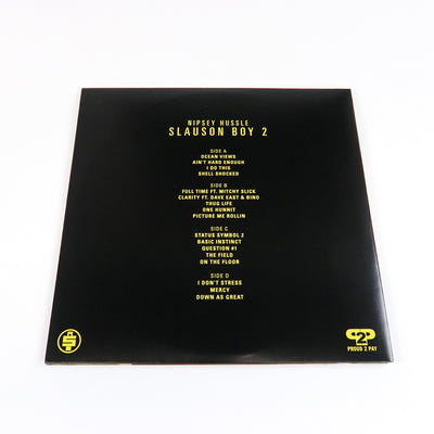 Nipsey Hussle Slauson Boy 2 Vinyl Record Back