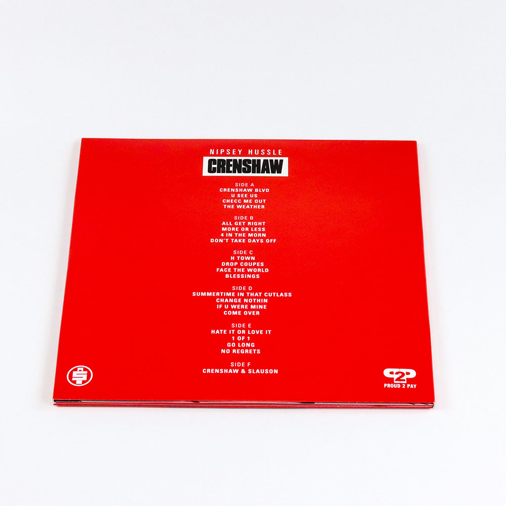 Nipsey Hussle Crenshaw Vinyl Back