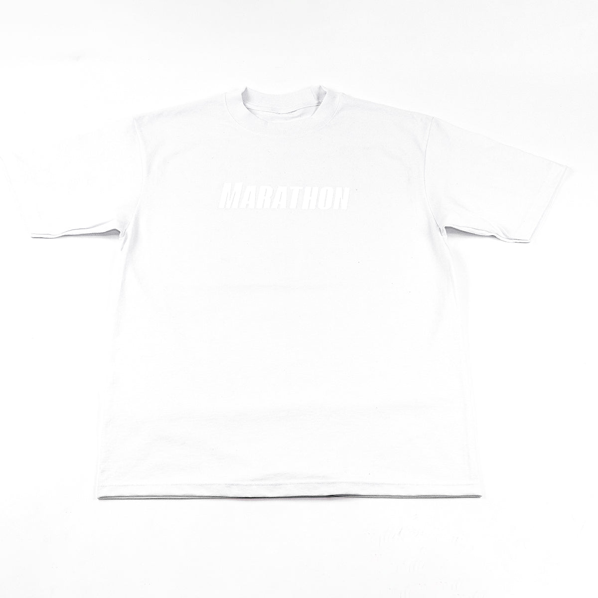 Marathon Lifestyle Tonal T-Shirt - White - Front