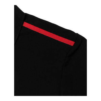 TMC Contrast Shoulder Polo Tee - Black/Red-The Marathon Clothing