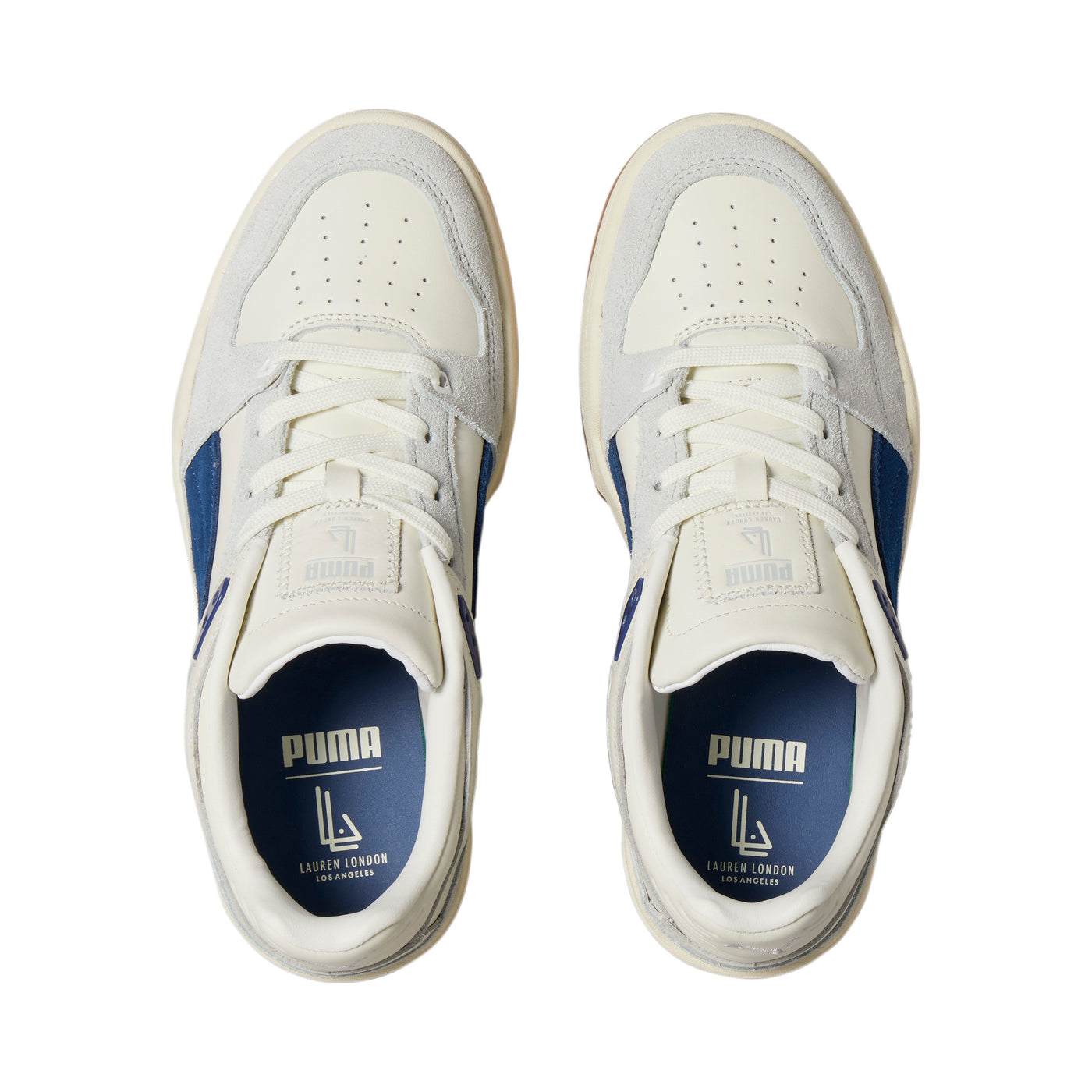 PUMA x Lauren London Slipstream Women's Sneakers - White/Royal - Top