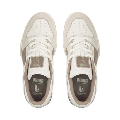 PUMA x Lauren London Slipstream Women's Sneakers - White/Khaki - Top