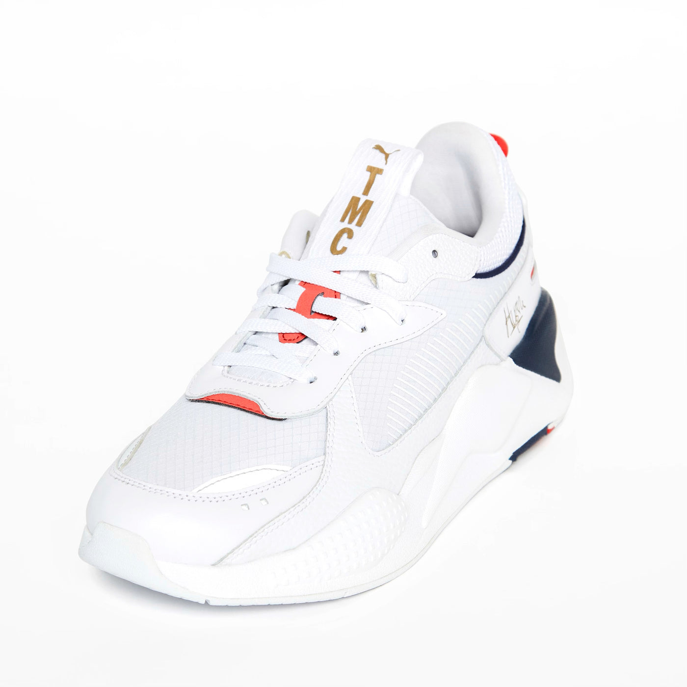 PUMA x TMC RS-X - White/Navy - Left Shoe