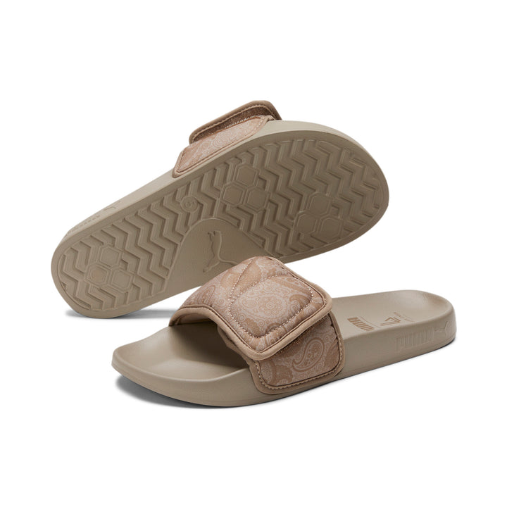 Slide Sandals Puma Brown Flip Flops PUMA X Lauren London Leadcat
