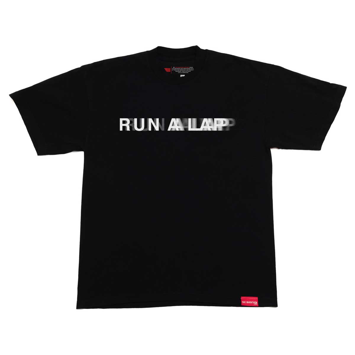 Run A Lap Blurred T-shirt - Black/White