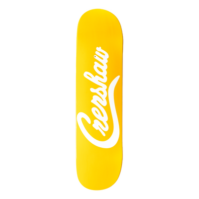 Crenshaw Skateboard Deck - Gold/White-The Marathon Clothing