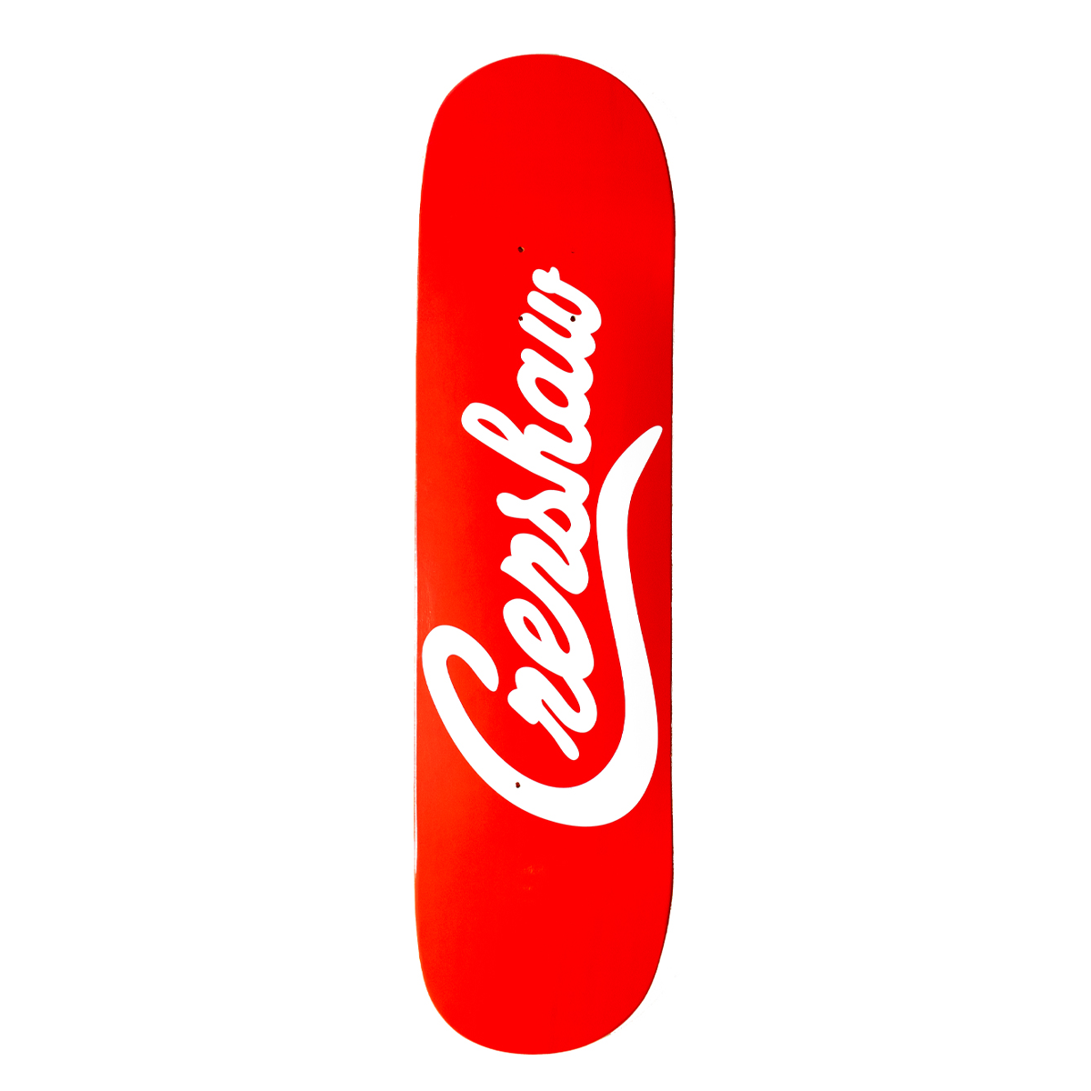 Crenshaw Skateboard Deck - Red/White-The Marathon Clothing
