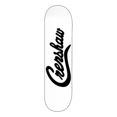 Crenshaw Skateboard Deck - White/Black-The Marathon Clothing