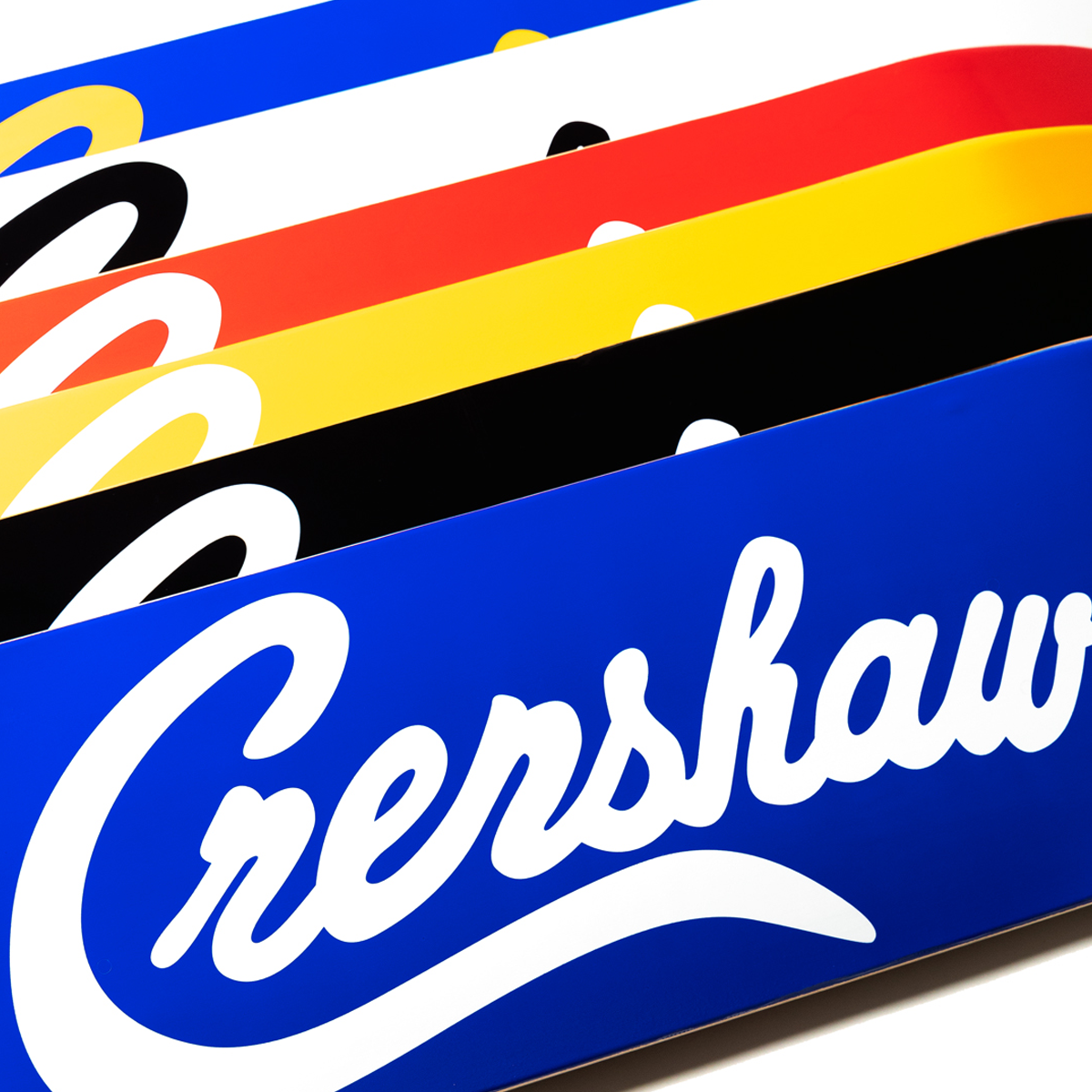 Crenshaw Skateboard Deck - Royal/White-The Marathon Clothing