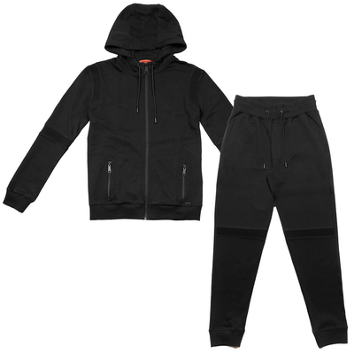 Stealth Marathon Interlock Zip Hoodie - Black-The Marathon Clothing