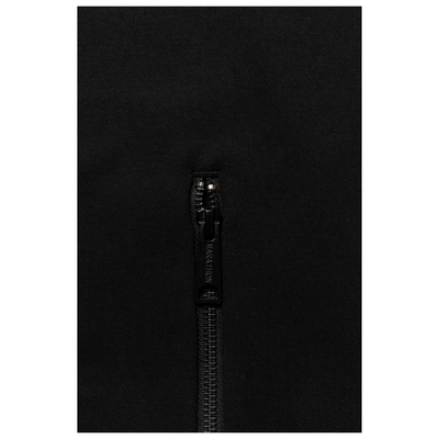 Stealth Marathon Interlock Zip Hoodie - Black-The Marathon Clothing