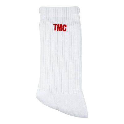 TMC (Embroidered) Sock - White/Red