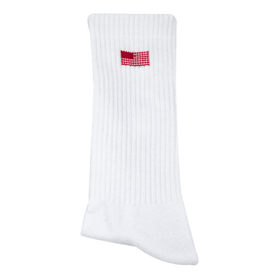 TMC Color Block Flag Sock - White/Red